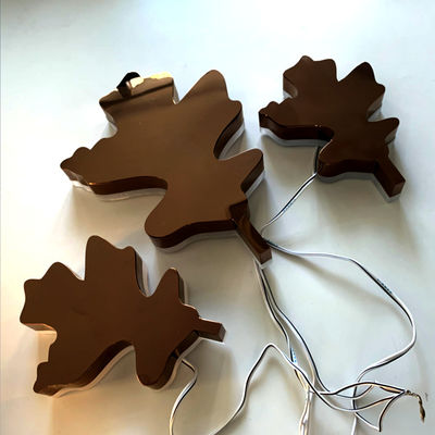 रोज गोल्ड मिरर बैकलिट स्टेनलेस स्टील लेटर्स एंटी रस्ट बैकलिट मेटल साइन: