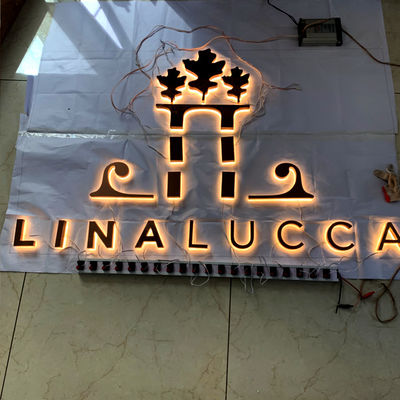 OEM प्रबुद्ध रोशन चैनल पत्र साइन्स बैकलिट मिरर पोलिश