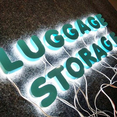 लाइट्स आउटडोर विज्ञापन के साथ 3 डी आकार रंग पेंट धातु पत्र