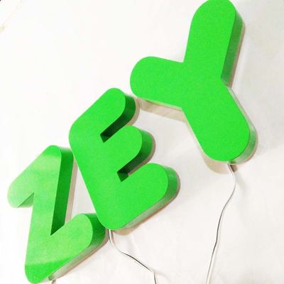 व्यापार के लिए आउटडोर 3 डी प्रबुद्ध एलईडी बैकलिट पत्र साइन लोगो