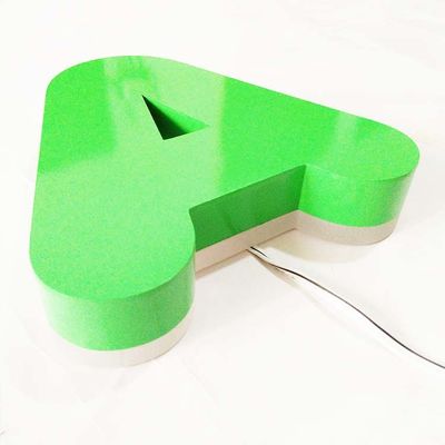 व्यापार के लिए आउटडोर 3 डी प्रबुद्ध एलईडी बैकलिट पत्र साइन लोगो