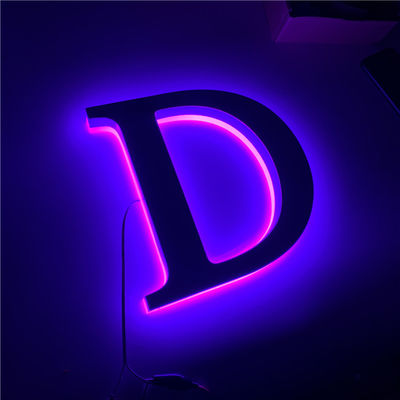 स्टोर कॉफी शॉप एलईडी साइन बैकलाइटिंग पर्पल लाइटिंग सीई RoHS