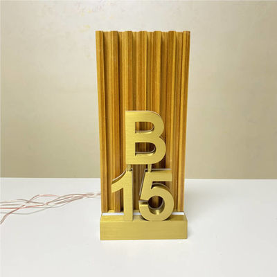 OEM ODM होटल कक्ष संख्या संकेत एलईडी हाउस दरवाजा नंबर प्लेट 12V