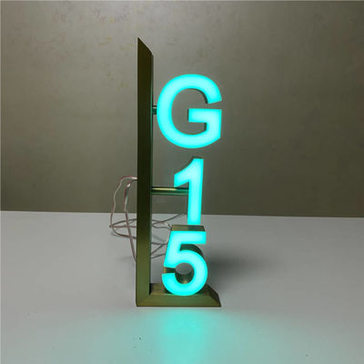 OEM ODM होटल कक्ष संख्या संकेत एलईडी हाउस दरवाजा नंबर प्लेट 12V