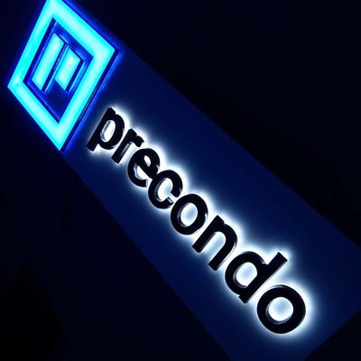 शॉपफ्रंट पारभासी ऐक्रेलिक बैकलिट पत्र कंपनियों के लिए 40 सेमी पर हस्ताक्षर करते हैं