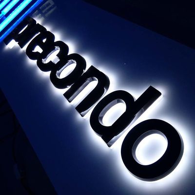 शॉपफ्रंट पारभासी ऐक्रेलिक बैकलिट पत्र कंपनियों के लिए 40 सेमी पर हस्ताक्षर करते हैं