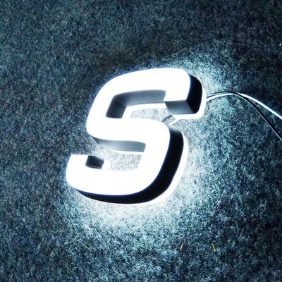 10-30cm कॉफी शॉप एलईडी लाइट साइन फ्रंट लिट चैनल लेटर्स