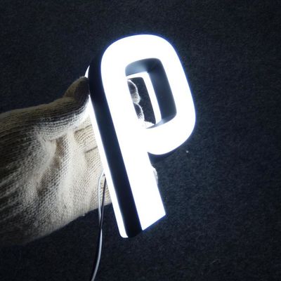 डबल चेहरे प्रकाश एलईडी एक्रिलिक पत्र स्टेनलेस स्टील लेटरिंग साइनेज AC110V-240V