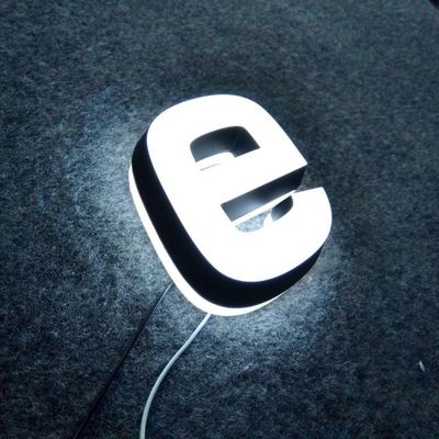 डबल चेहरे प्रकाश एलईडी एक्रिलिक पत्र स्टेनलेस स्टील लेटरिंग साइनेज AC110V-240V