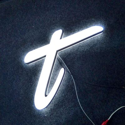 हाईस्पैन कस्टम एलईडी ग्लो आउटडोर लाइट अप साइन वाटरप्रूफ IP65