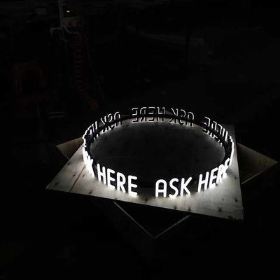 रेस्तरां होटल के लिए 6500K एलईडी चैनल लेटर साइन फ्रंट लिट