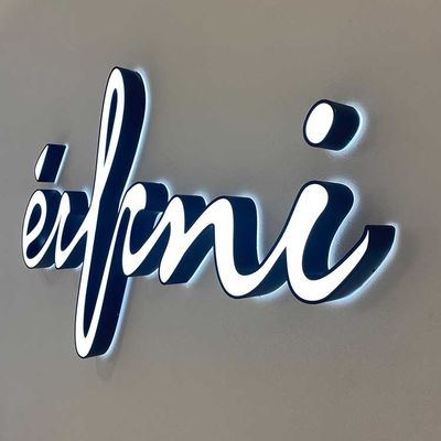 खुदरा स्टोर सीई आरओएचएस यूएल के लिए 3 डी प्रबुद्ध इंडोर लोगो साइन्स पत्र