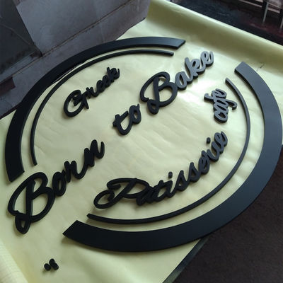 एक्रिलिक 3 डी पत्र साइन गैर प्रबुद्ध व्यापार लोगो वॉल माउंट लोगो साइन पत्र