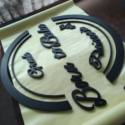 एक्रिलिक 3 डी पत्र साइन गैर प्रबुद्ध व्यापार लोगो वॉल माउंट लोगो साइन पत्र