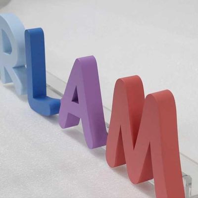 ब्यूटी सैलून ओपन 3 डी लेटर साइन एडवरटाइजिंग लेजर कट मेटल लोगो 3cm मोटाई