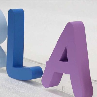 ब्यूटी सैलून ओपन 3 डी लेटर साइन एडवरटाइजिंग लेजर कट मेटल लोगो 3cm मोटाई