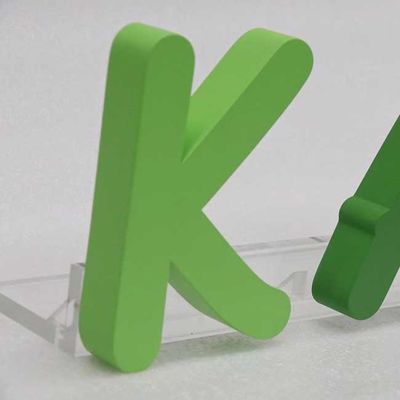 ब्यूटी सैलून ओपन 3 डी लेटर साइन एडवरटाइजिंग लेजर कट मेटल लोगो 3cm मोटाई