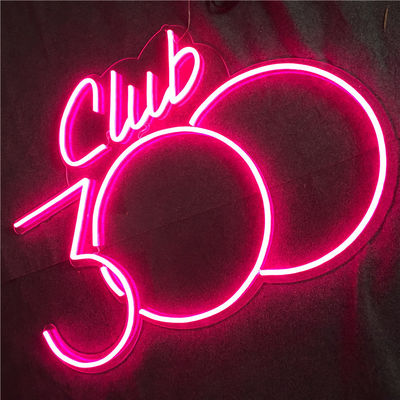 एक्रिलिक एलईडी नियॉन साइन वॉल माउंट गुलाबी नियॉन लाइट साइन 12VDC