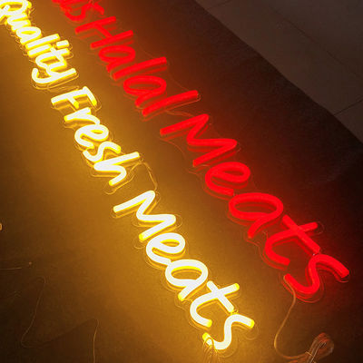 होम सीई आरओएचएस के लिए कस्टम रेस्तरां एलईडी नियॉन साइन 22 रंग