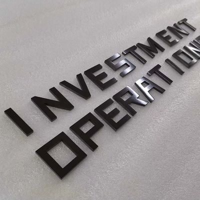 विज्ञापन 3 डी धातु कस्टम एल्यूमिनियम साइन पत्र विरोधी जंग