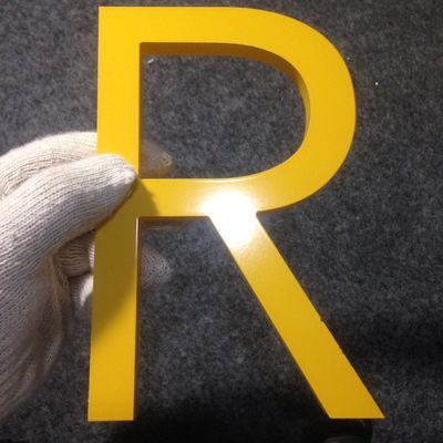 15 मिमी 3 डी क्रिस्टल ऐक्रेलिक पत्र साइन यूवी मुद्रित लोगो गैर विषैले