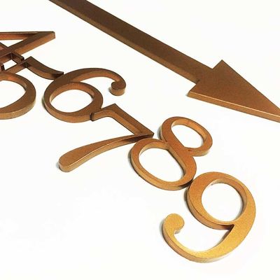 फ्लैट कट आउट एक्रिलिक पत्र साइन ठोस एक्रिलिक दरवाजा संख्या साइन्स सीई आरओएचएस