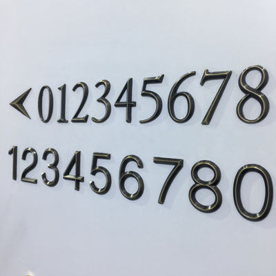 प्रबुद्ध स्टेनलेस स्टील 304 धातु पता संकेत पेंच माउंट