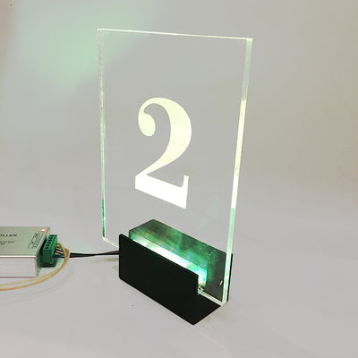 फ्रंट डोर बिग आरजीबी एलईडी हाउस नंबर साइन प्लाक 50000 घंटे