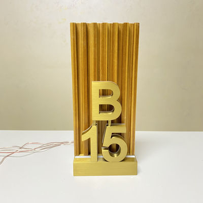 अपार्टमेंट कार्यालयों के लिए एलईडी बैकलिट लाइट अप हाउस नंबर साइन्स हाईस्पैन