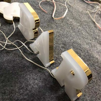 12 मिमी एक्रिलिक कंपनी लोगो वॉल साइन एल्यूमिनियम चैनल पत्र विरोधी जंग