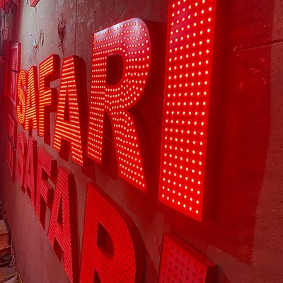 शॉपिंग सेंटर जाइंट लाइट अप लेटर साइन्स 10cm मोटाई