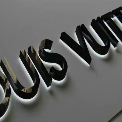 दुकान का नाम स्टोरफ्रंट साइन वाटरप्रूफ IP65 ऐक्रेलिक एलईडी साइन बोर्ड