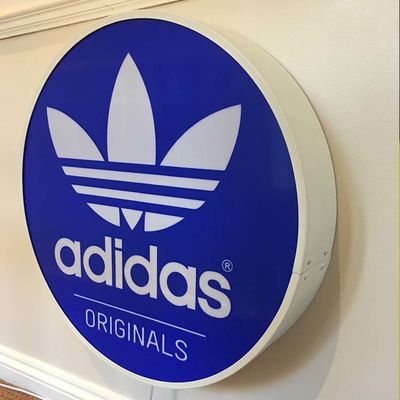 एल्यूमिनियम एक्रिलिक कॉफी शॉप का नाम साइन बोर्ड डिजाइन वॉल माउंट