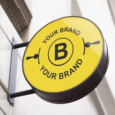 50-200 मिमी मोटाई कस्टम लाइट बॉक्स साइनेज फ्लैग माउंट OEM ओडीएम