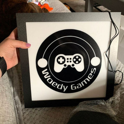 सीई आरओएचएस वॉल माउंट लाइट बॉक्स साइनेज एलईडी बीयर बार शॉपफ्रंट साइनबोर्ड