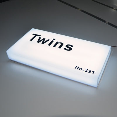 स्क्वायर एलईडी एक्रिलिक लाइटबॉक्स साइन सीई आरओएचएस