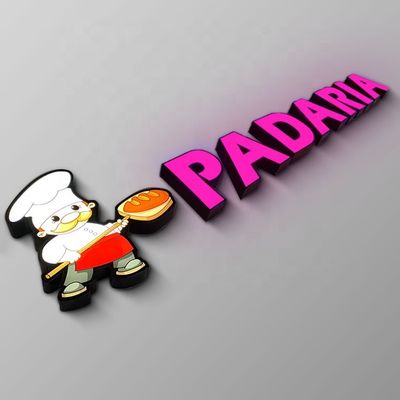 IP65 उभरा हुआ ऐक्रेलिक स्टोरफ्रंट साइन प्रबुद्ध धातु पत्र लोगो