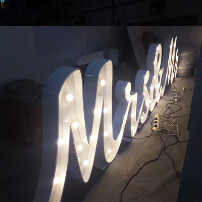 शादी की सजावट मार्की पत्र साइन मेटल पेंट सीई आरओएचएस