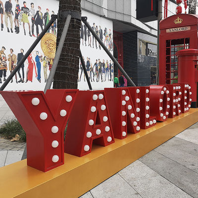 आउटडोर प्रबुद्ध विशाल मार्की पत्र लाइट्स इलेक्ट्रोप्लेटिंग