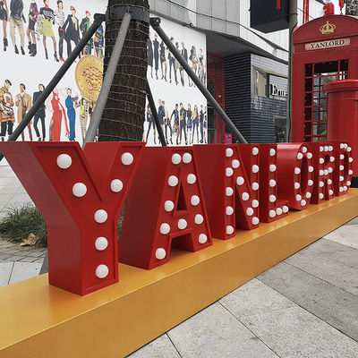 आउटडोर प्रबुद्ध विशाल मार्की पत्र लाइट्स इलेक्ट्रोप्लेटिंग