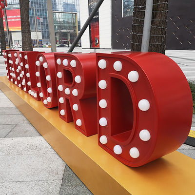 आउटडोर प्रबुद्ध विशाल मार्की पत्र लाइट्स इलेक्ट्रोप्लेटिंग