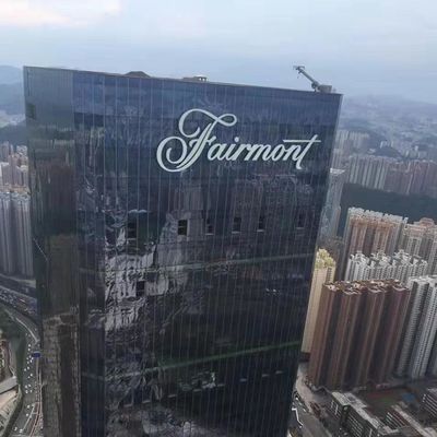 एलईडी लाइट कंपनी का नाम लोगो बिल्डिंग साइन 3 डी चैनल लेटर्स