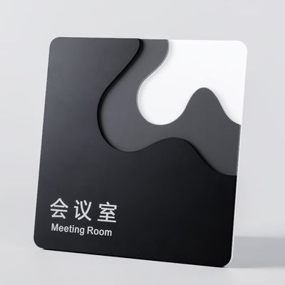 हाईस्पैन लेजर कट बिल्डिंग साइन मीटिंग रूम ऐक्रेलिक वेफाइंडिंग साइन्स