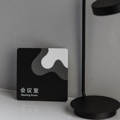 हाईस्पैन लेजर कट बिल्डिंग साइन मीटिंग रूम ऐक्रेलिक वेफाइंडिंग साइन्स