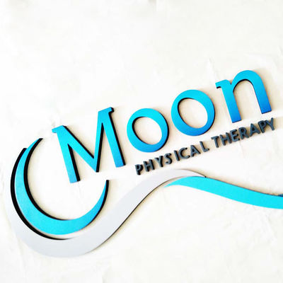 3 डी लेजर कट ऐक्रेलिक पत्र साइन गोल्ड पेंटेड सिल्क स्क्रीन शॉप का नाम