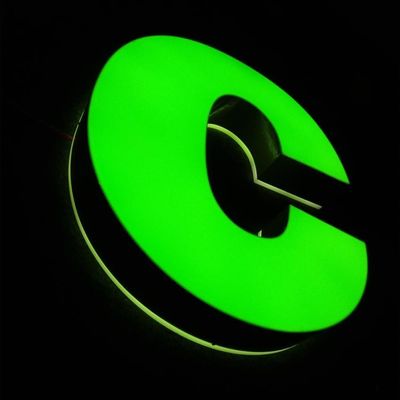 000 घंटे जीवनकाल एलईडी साइन चैनल पत्र साइन उच्च चमक टिकाऊ मौसम प्रतिरोधी वाणिज्यिक विज्ञापन प्रदर्शन