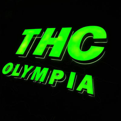 000 घंटे जीवनकाल एलईडी साइन चैनल पत्र साइन उच्च चमक टिकाऊ मौसम प्रतिरोधी वाणिज्यिक विज्ञापन प्रदर्शन