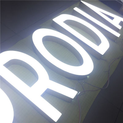 आउटडोर कस्टम लेजर कट मेटल लोगो साइन्स लाइट अप साइन बोर्ड हाईस्पैन