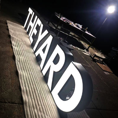 आकर्षक टिकाऊ 3d लेटर साइन LED चैनल ऐक्रेलिक रेस्टोरेंट बोर्ड 3mm