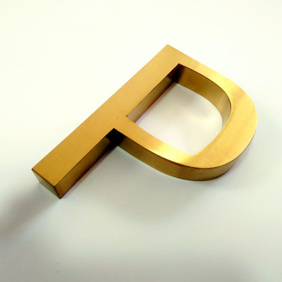 इंटीरियर ऑफिस डोर मेटल लेटर साइन पॉलिश ब्रश SS304 इलेक्ट्रो प्लेटिंग